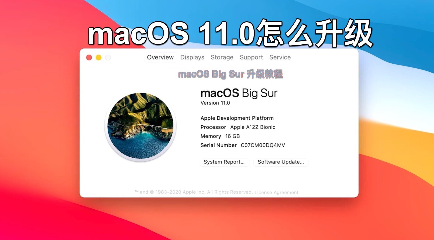 macOS 11.0怎么升级？macOS Big Sur 升级教程