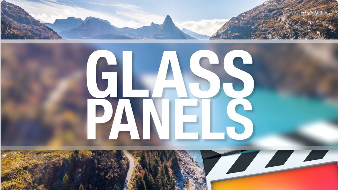FCPX插件:文本透明叠加层Glass Panels