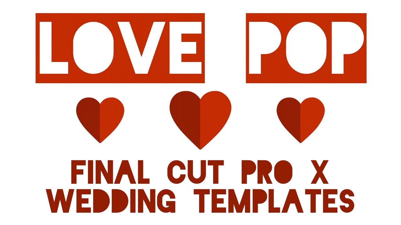 Fcpx插件:Stupid Raisins Love Pop(25个动画婚礼标题模板)