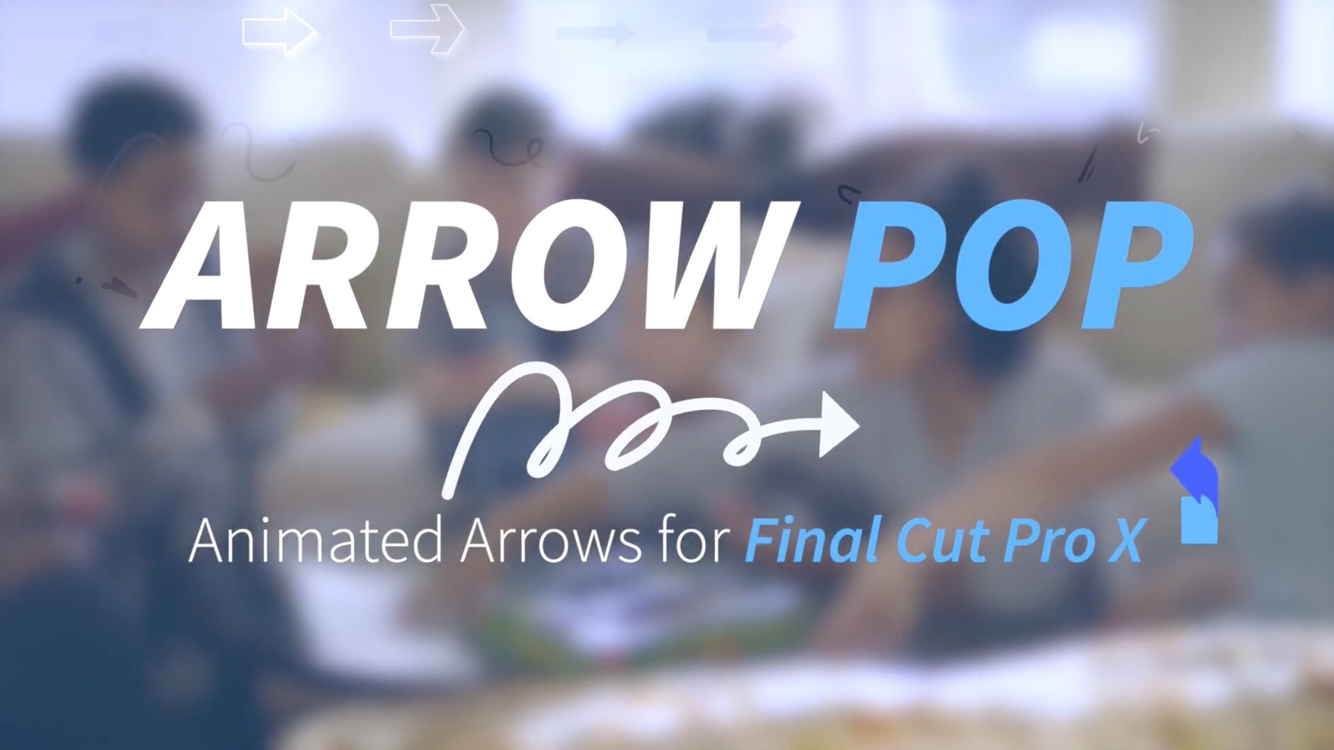 FCPX插件:运动跟踪动画箭头 Arrow Pop