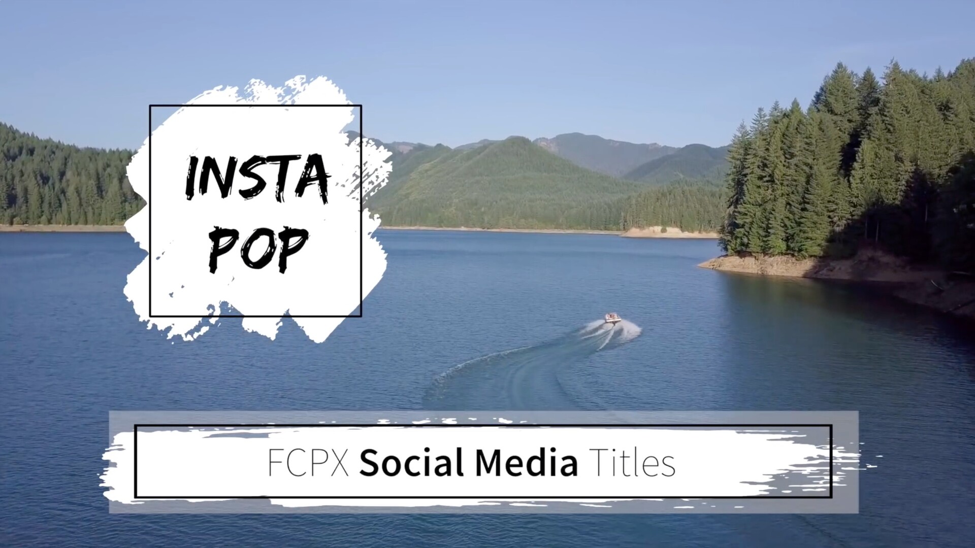 FCPX插件：Insta Pop(社交媒体文本标题)