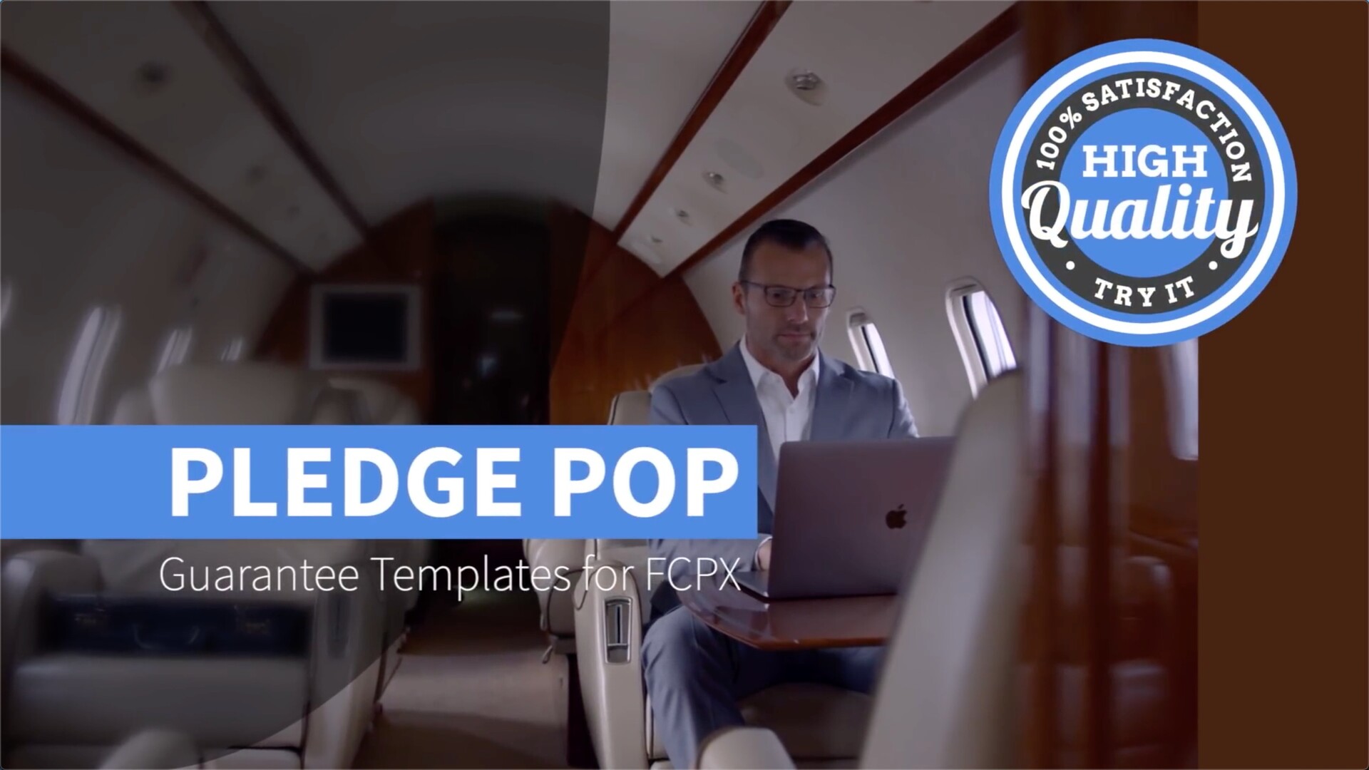 FCPX插件Pledge Pop (时尚专业的商务标题字幕模板)