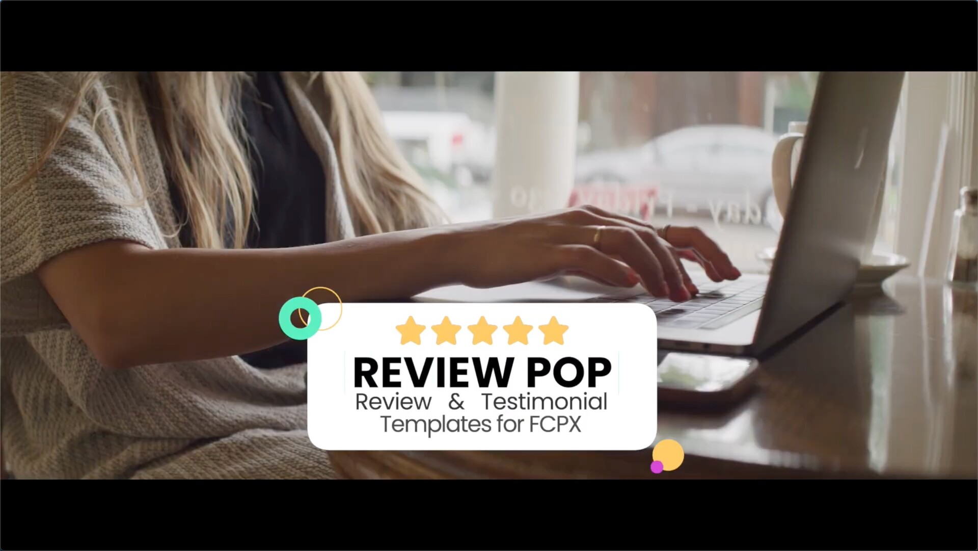 fcpx插件Review Pop (5星好评标题 )