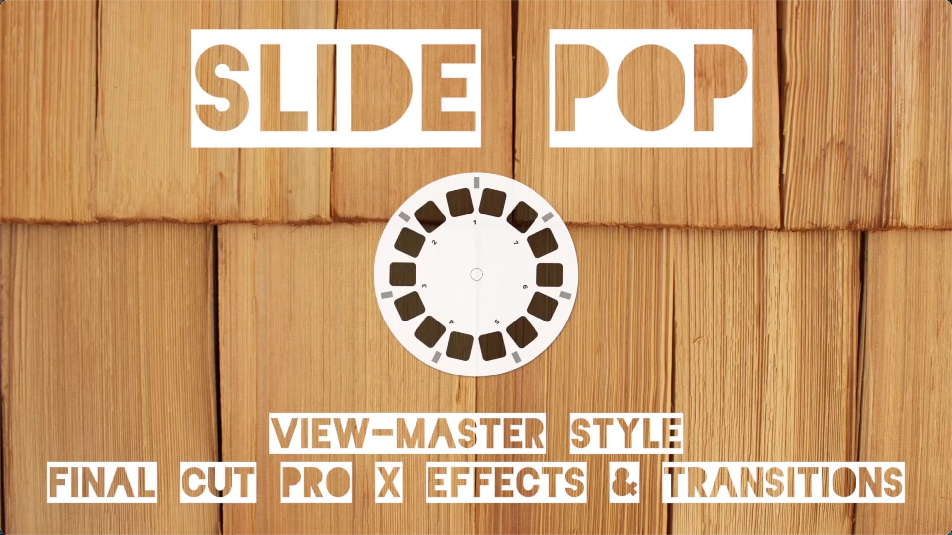 fcpx插件Slide Pop(复古视觉特效和转场)