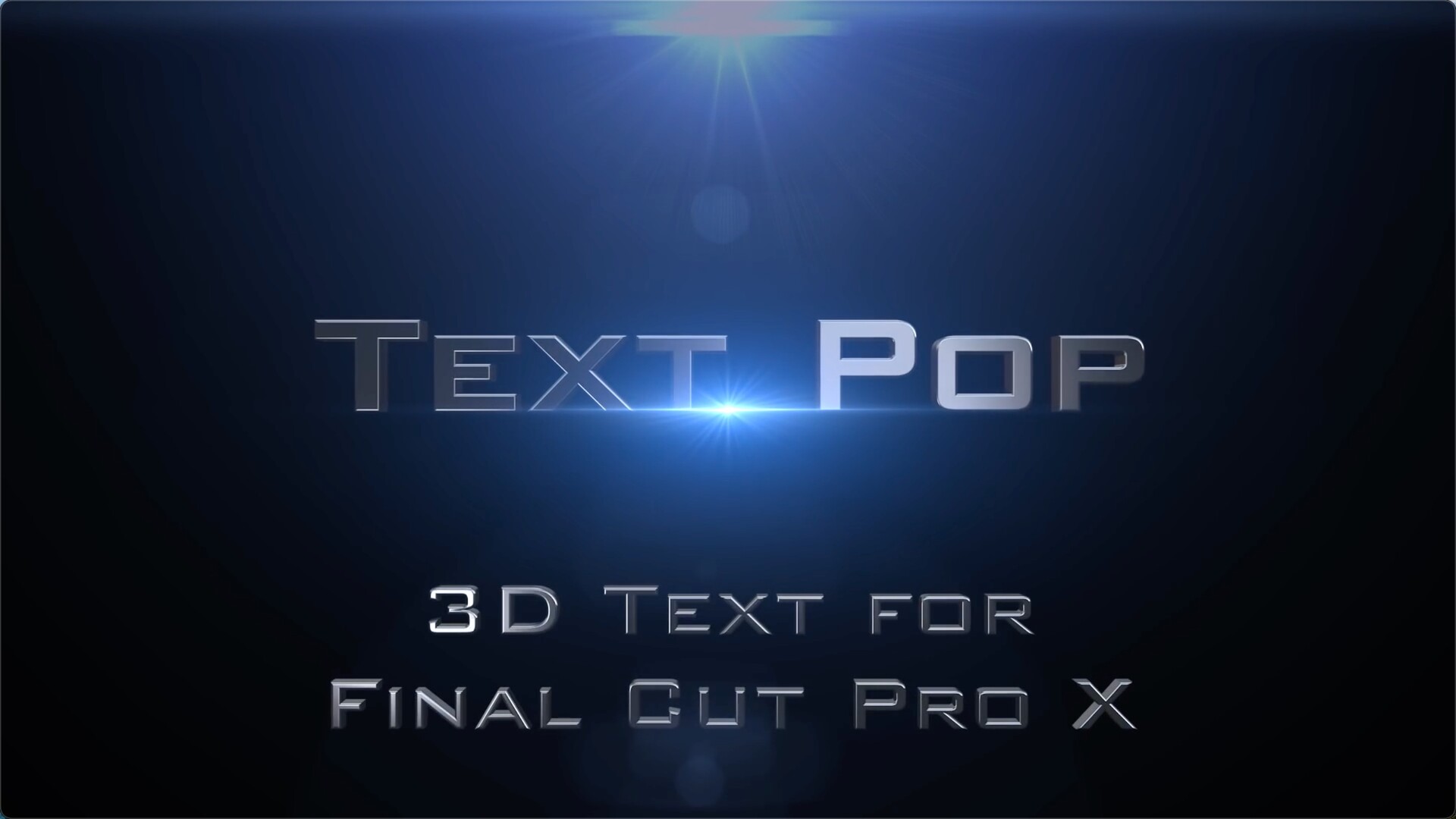 FCPX插件Text Pop(3D文本和标题插件)