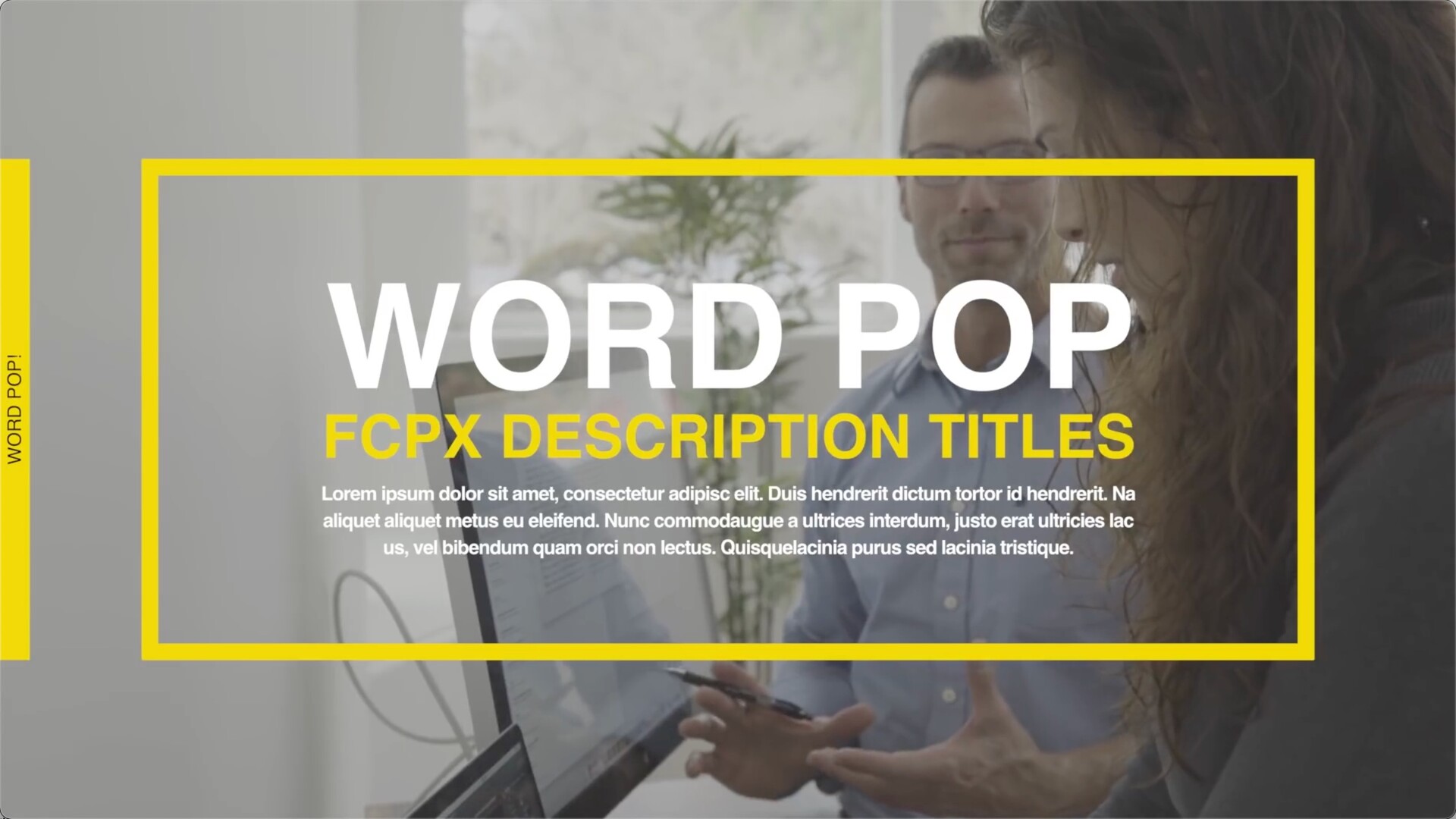 FCPX插件Word Pop(大量文本段落标题 )