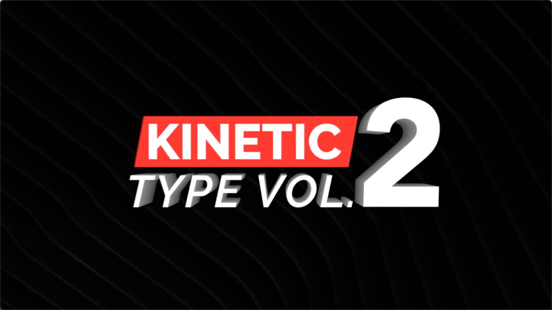 FCPX插件：PremiumVFX Kinetic Type Vol. 2(动态标题模板)