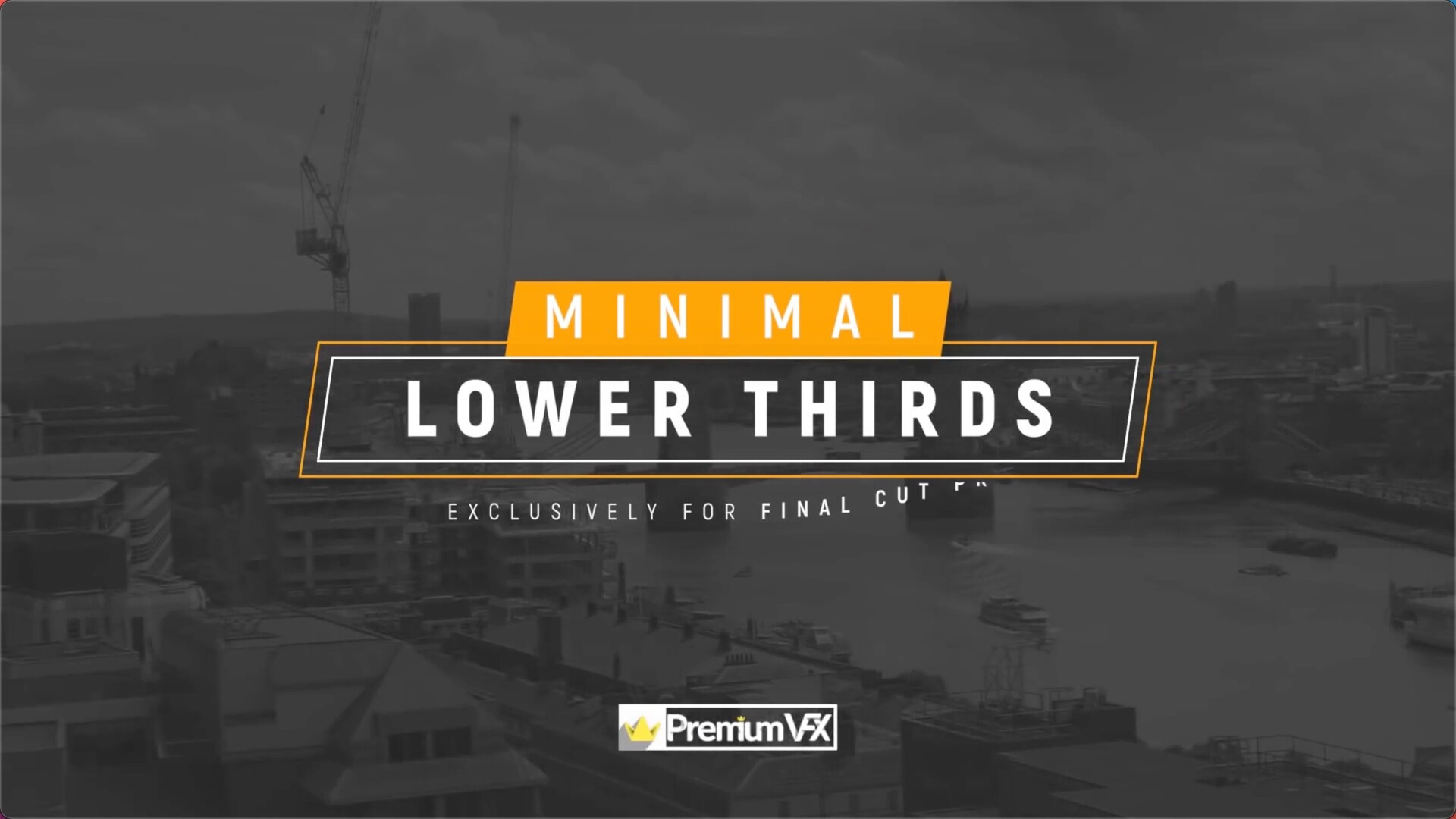 fcpx插件PremiumVFX Minimal Lower Thirds(三分之一标题)