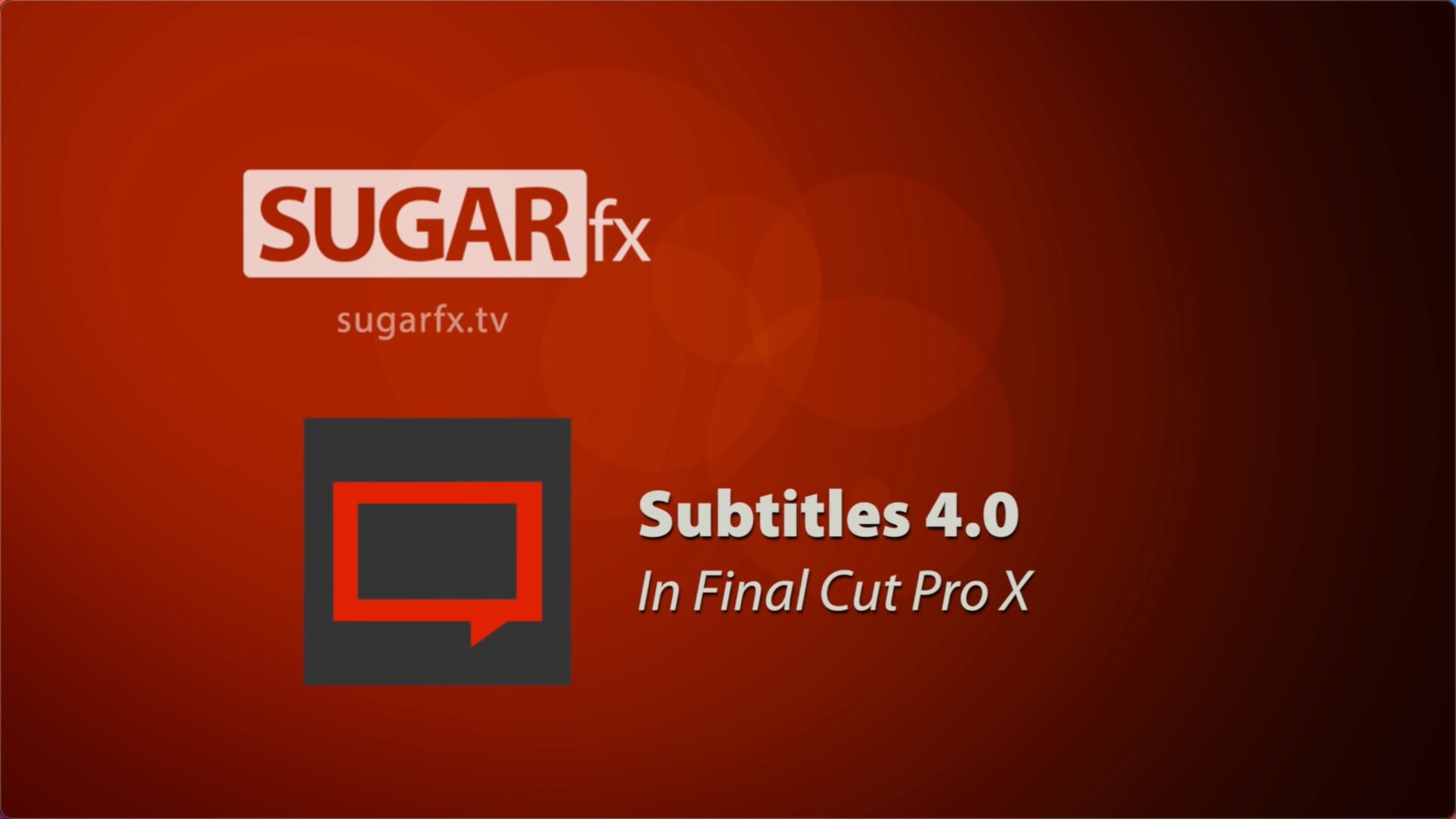 FCPX插件Sugarfx Subtitles(后期字幕插件)