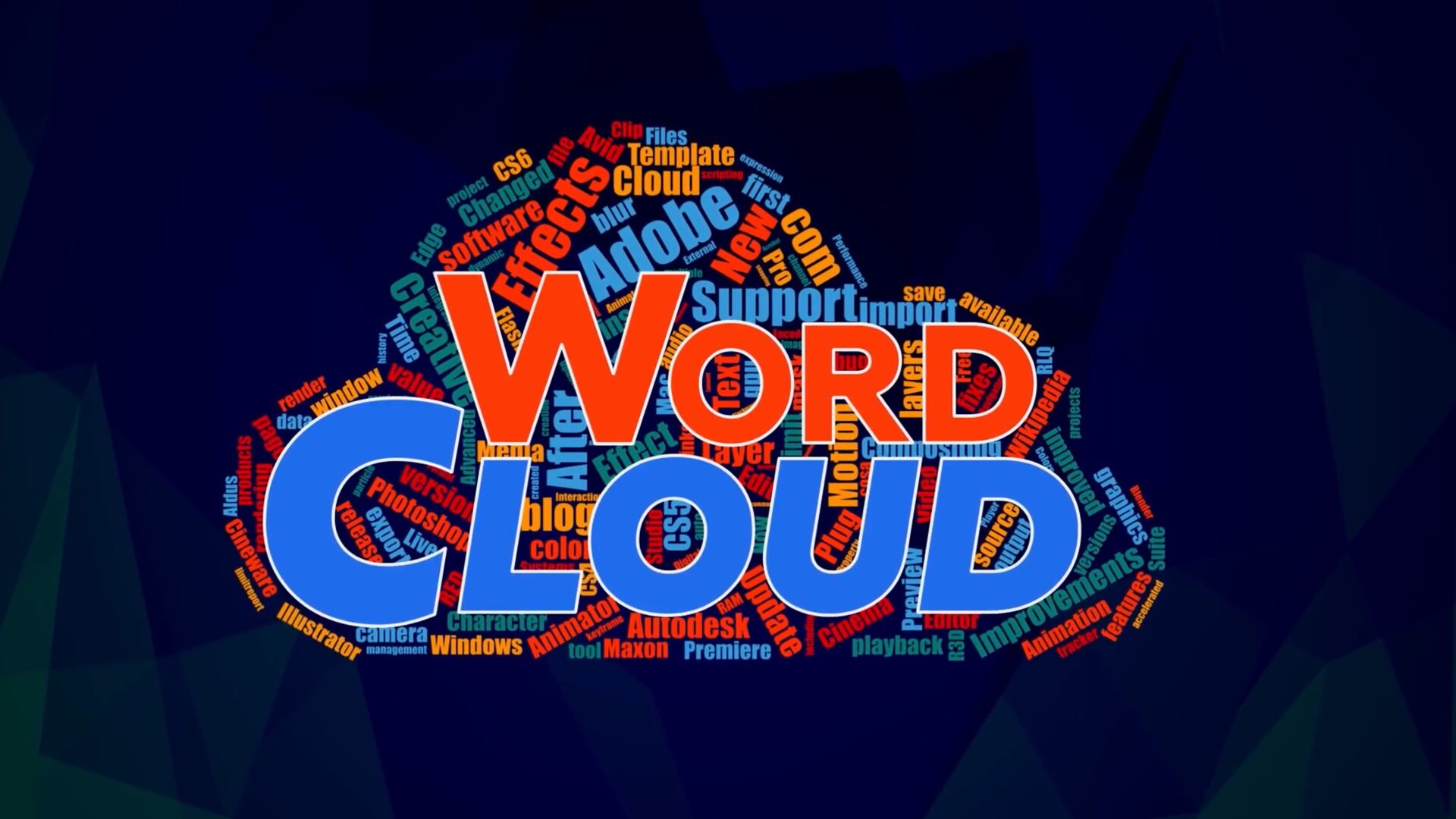 Word Cloud for Mac(AE文字汇聚图形变换脚本插件)