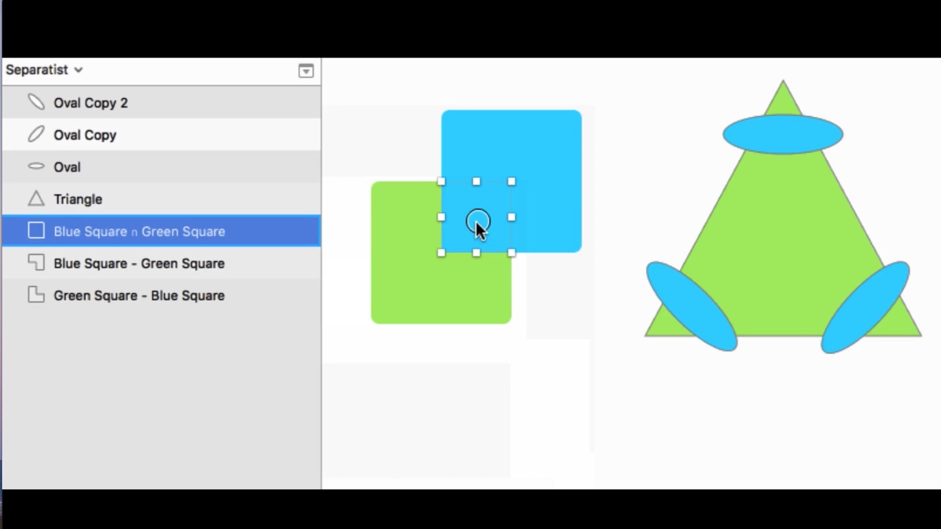 Sketch插件：Separate Shapes Mac(图形重叠区域快速分割)