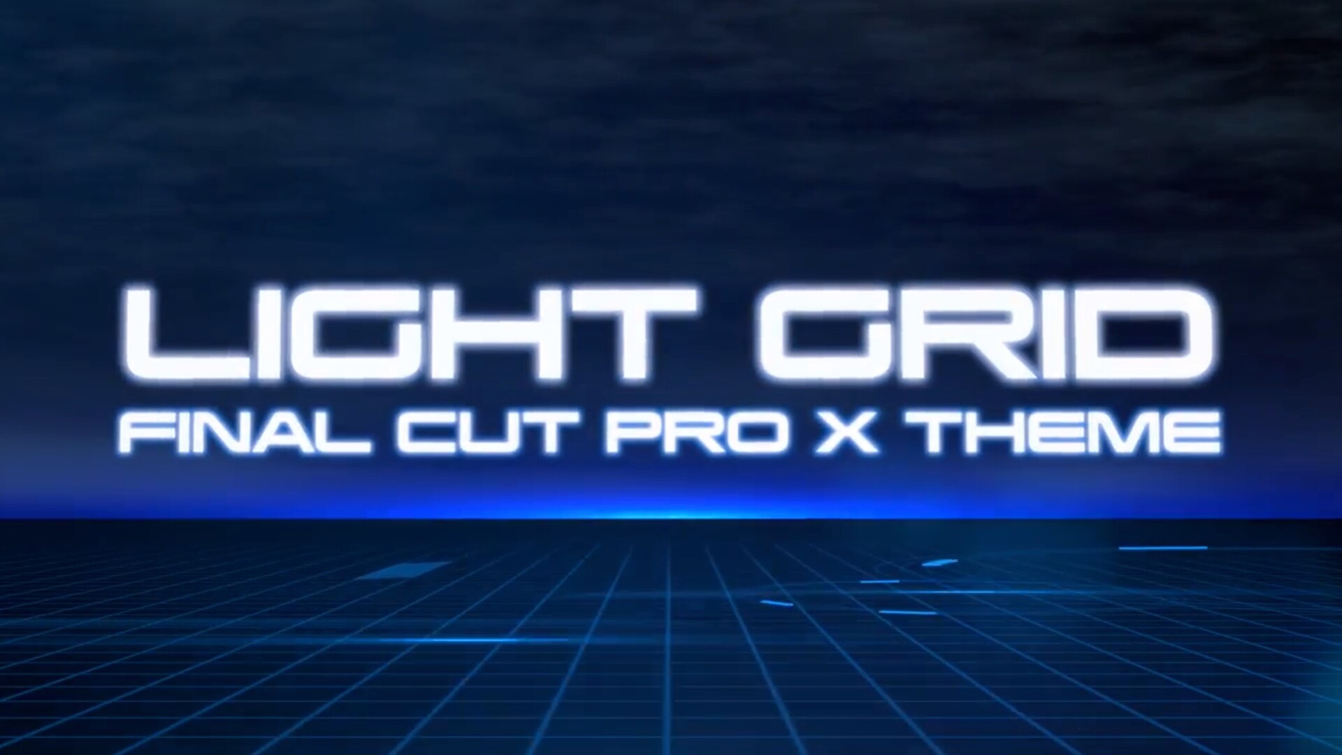 FCPX插件LIGHT GRID(未来科技风格光网格模板)