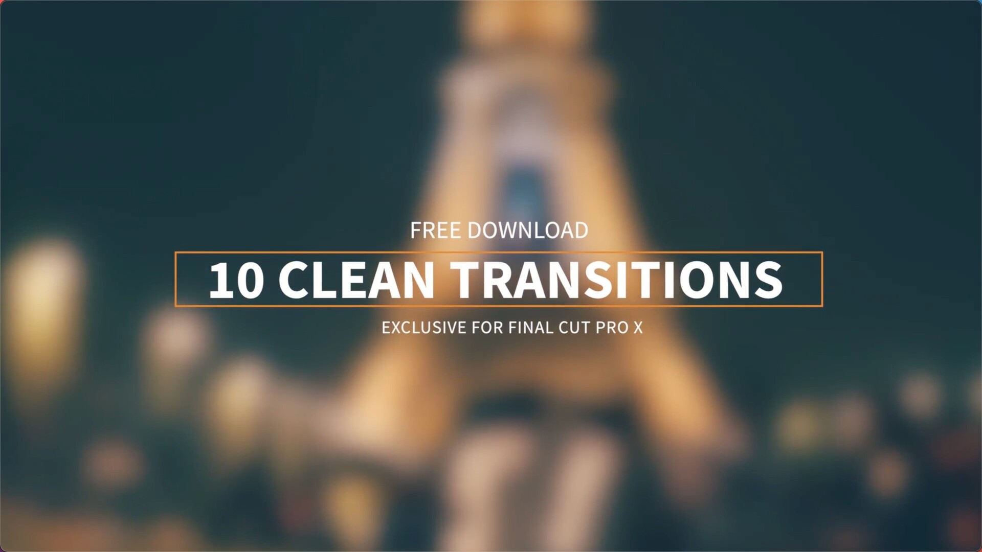fcpx插件Clean Transitions(清新简洁转场10组)