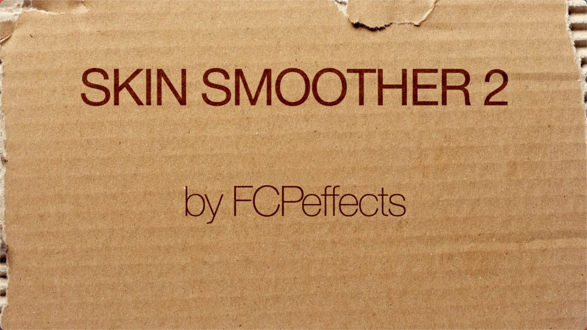fcpx插件：Skin Smoother(皮肤平滑美容)