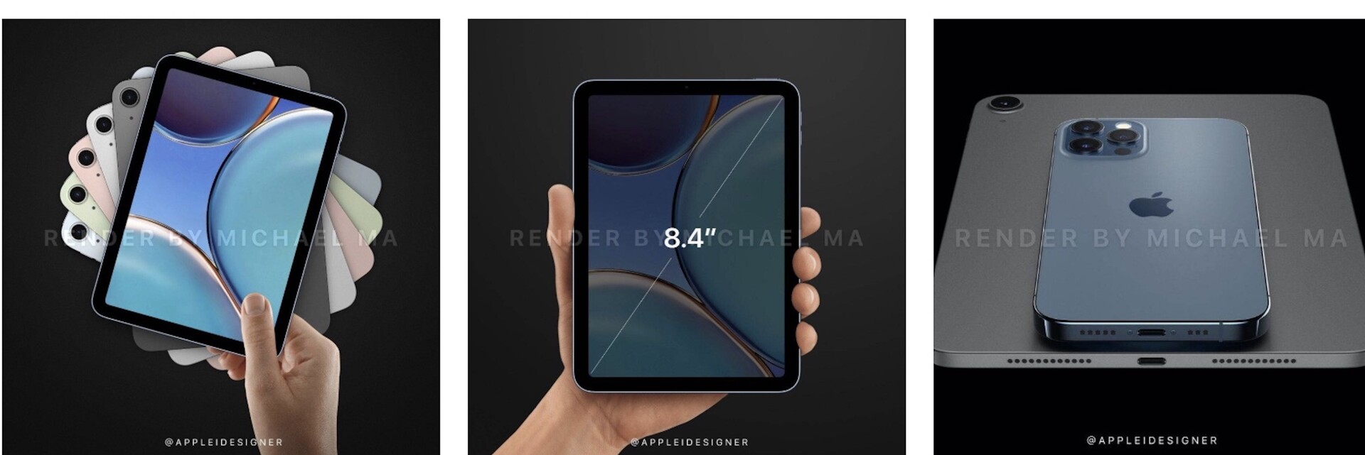 新闻资讯|iPad mini 概念想象重新设计，配备更大的8.4英寸Liquid Retina显示屏