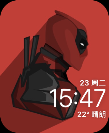 最小死侍(Minimal Deadpool)表盘