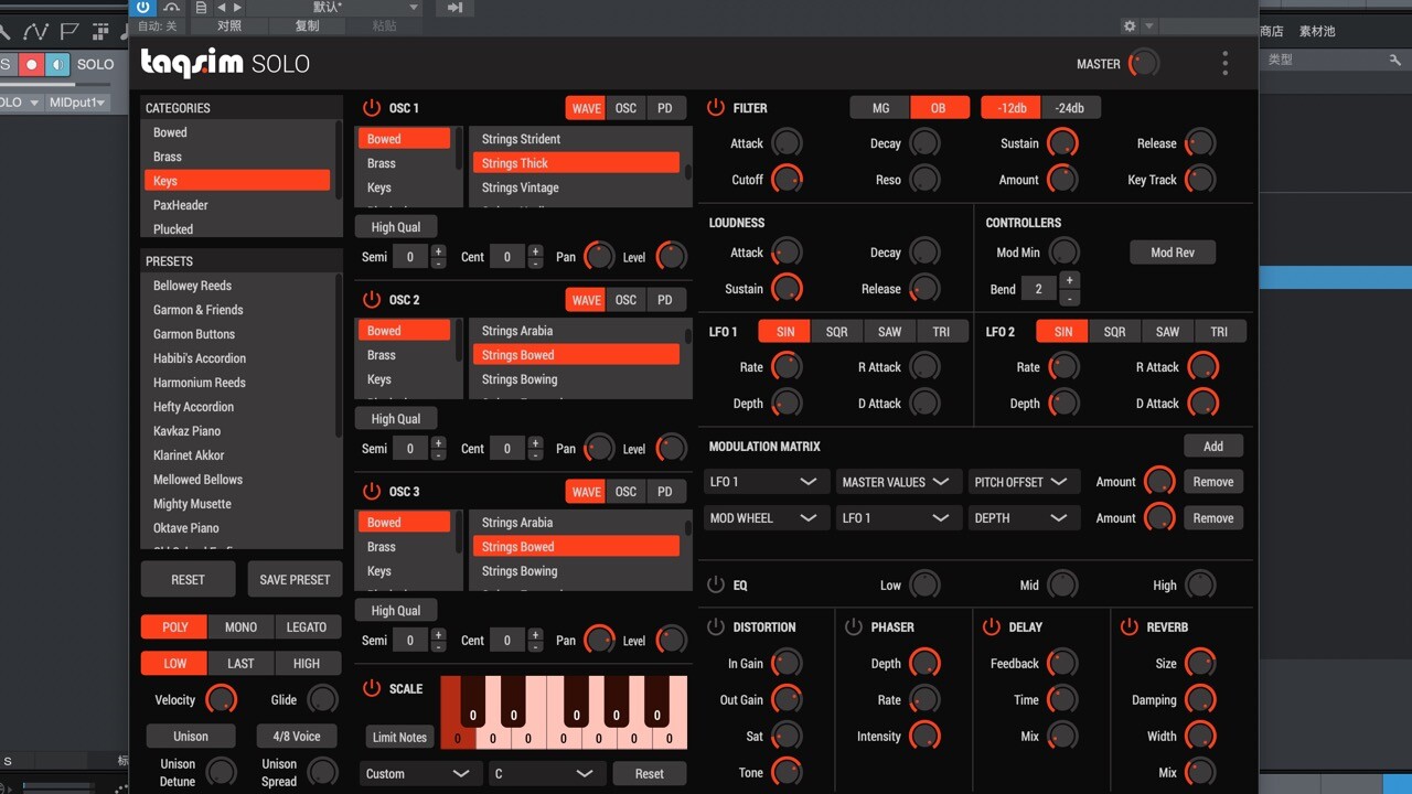 Taqs.im SOLO Hybrid Synthesizer for Mac(虚拟合成器) 