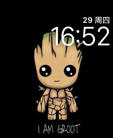 我是格鲁特(I am Groot)表盘