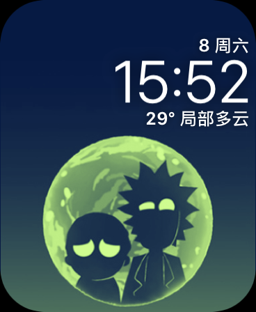 瑞克和莫蒂月亮版(Rick and Morty Moon Edition)表盘