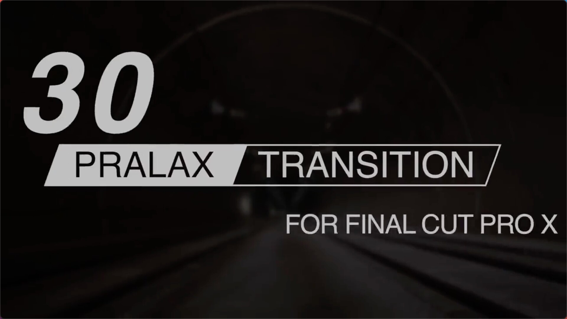 FCPX插件:30种图形切割玻璃折射视差转场预设Paralax Transitions