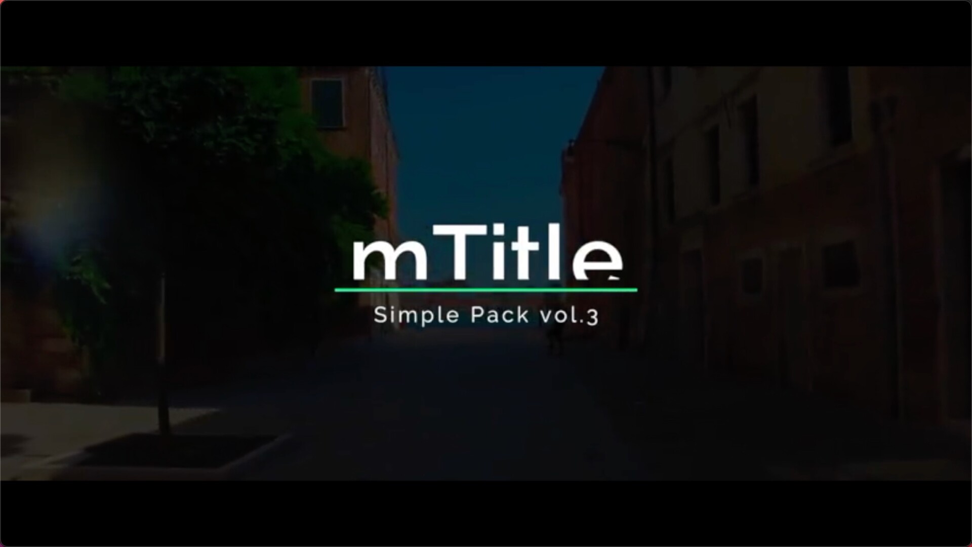FCPX插件:30种时尚简约设计文字标题动画 mTitle Simple Pack 3