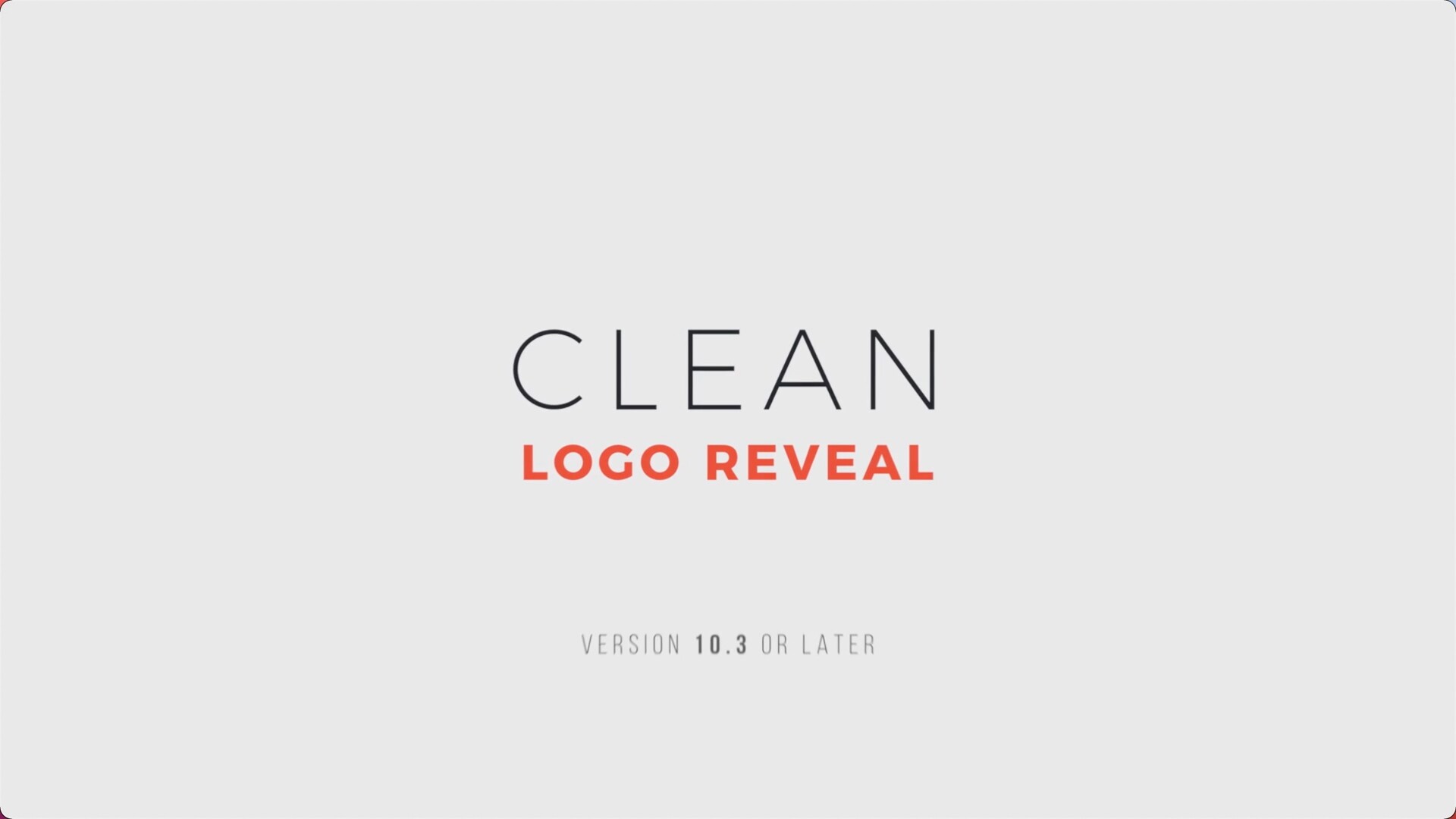 FCPX插件：简洁图形LOGO片头 Clean Logo