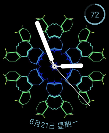 霓虹六边形万花筒(Neon Hexagons Kaleido)表盘