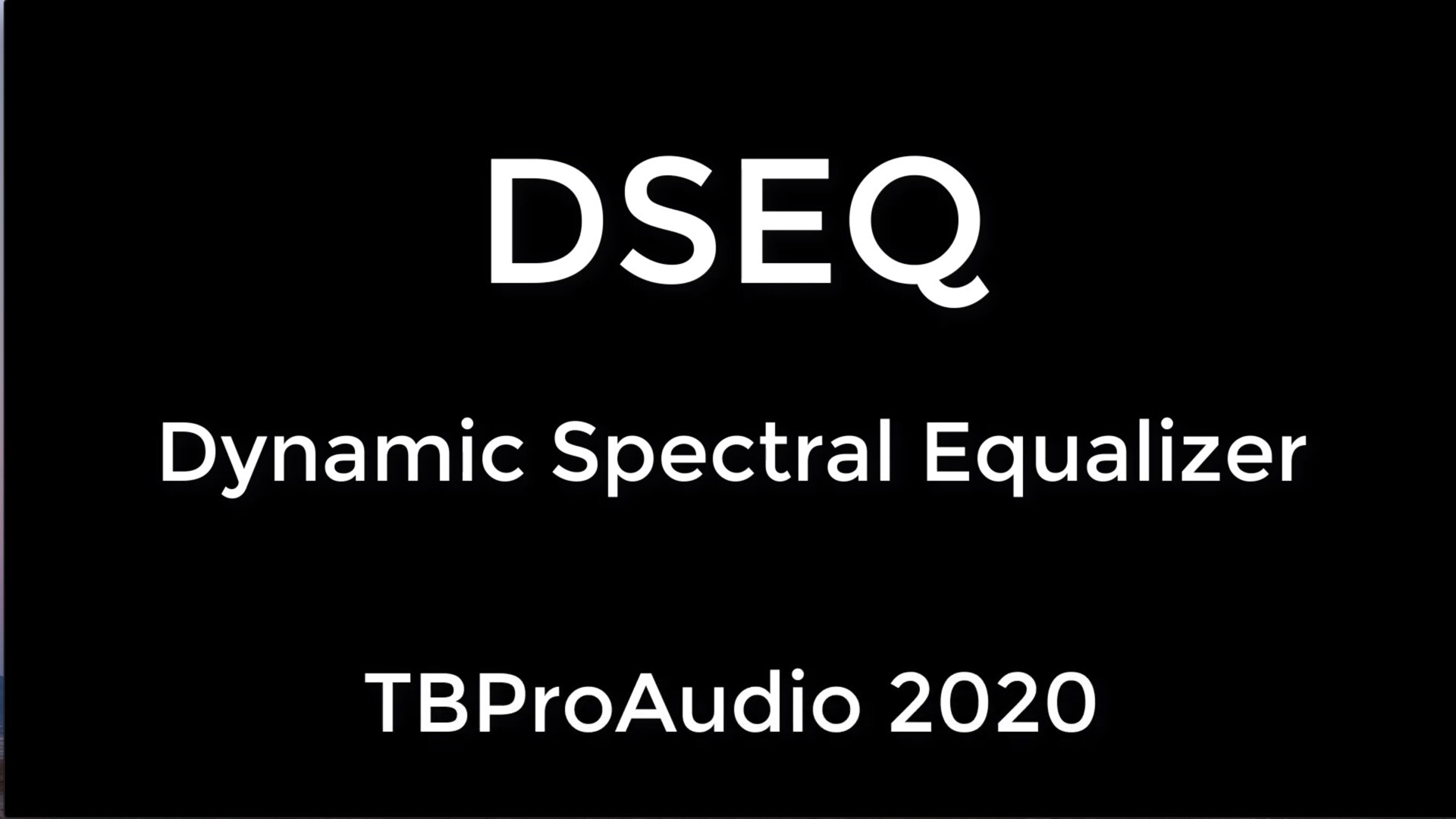 TBProAudio DSEQ for Mac(专业音频动态处理器)