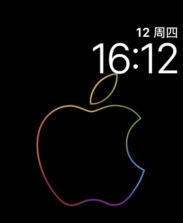苹果彩虹轮廓(<em>Apple</em> Rainbow Outline)<em>表盘</em>