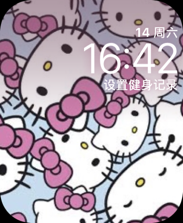 粉色蓝色的Hello Kitty(Hello Kitty Pink Blue)表盘