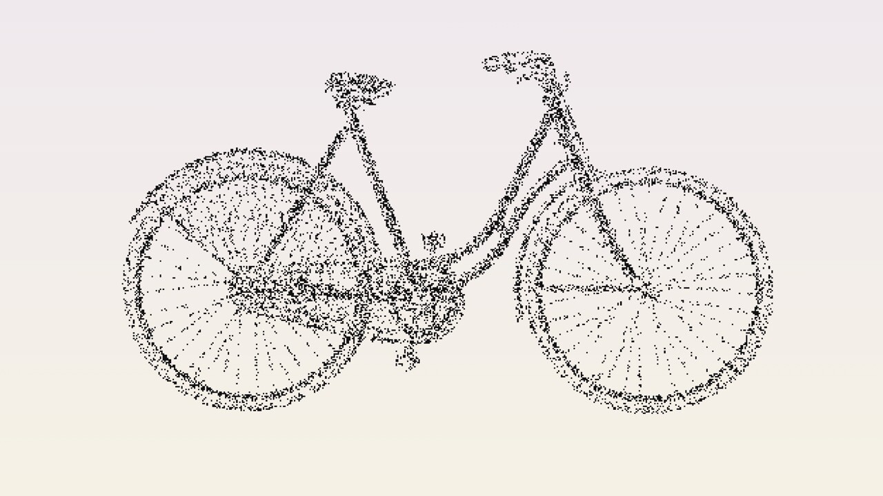 手绘复古自行车Photoshop笔刷