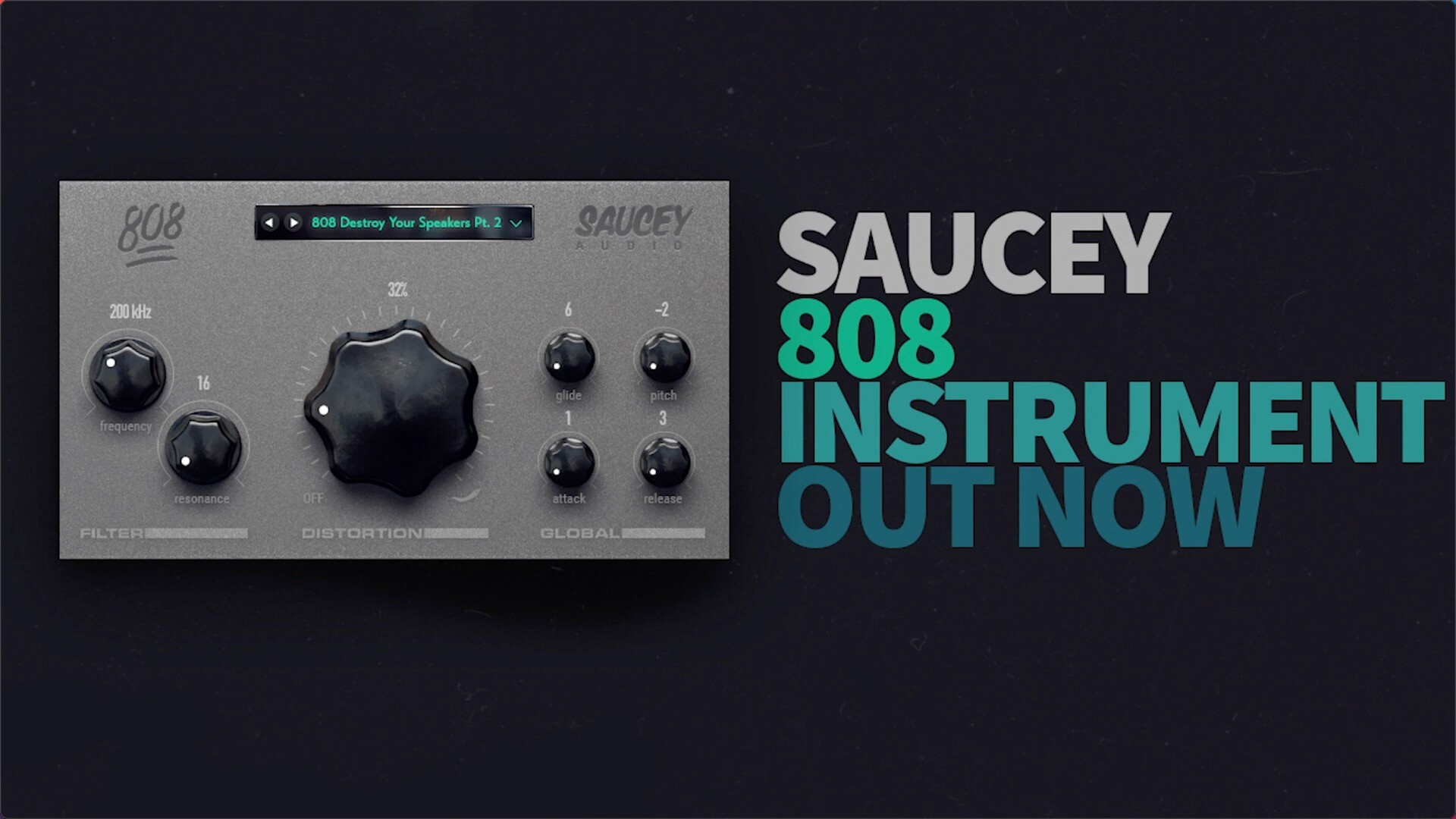 Saucey Audio 808 VST AU Instrument for mac(808合成器)