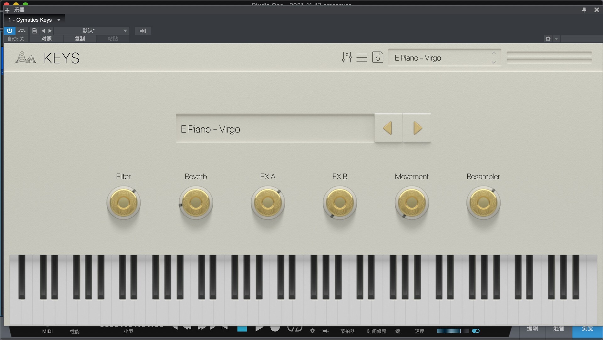 Cymatics KEYS Instrument for Mac(采样器插件)