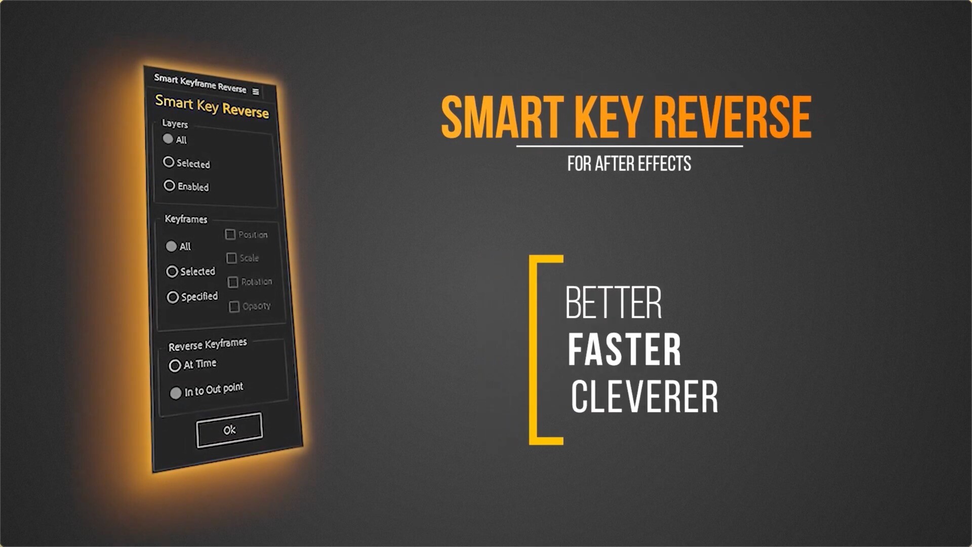 AE脚本：反转多个图层的关键帧Smart Key Reverse