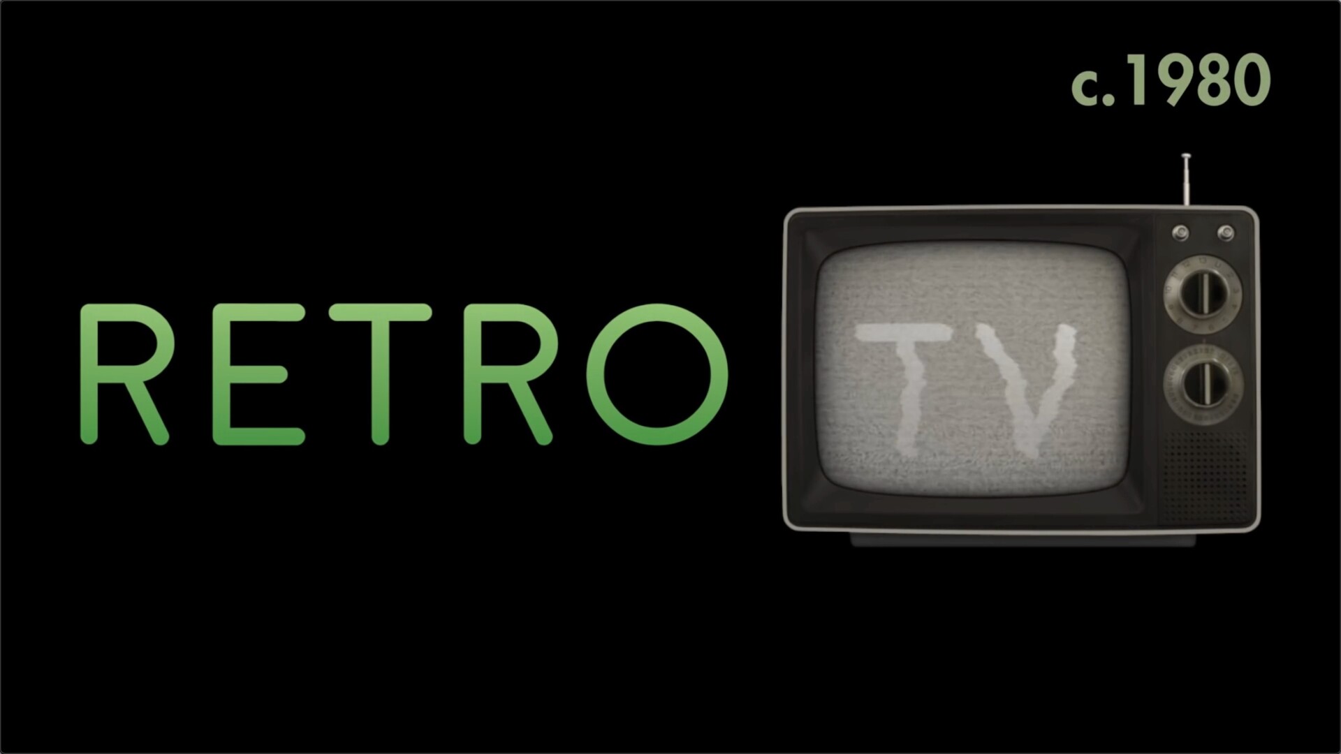 Fcpx插件：复古电视效果文字标题 Retro TV