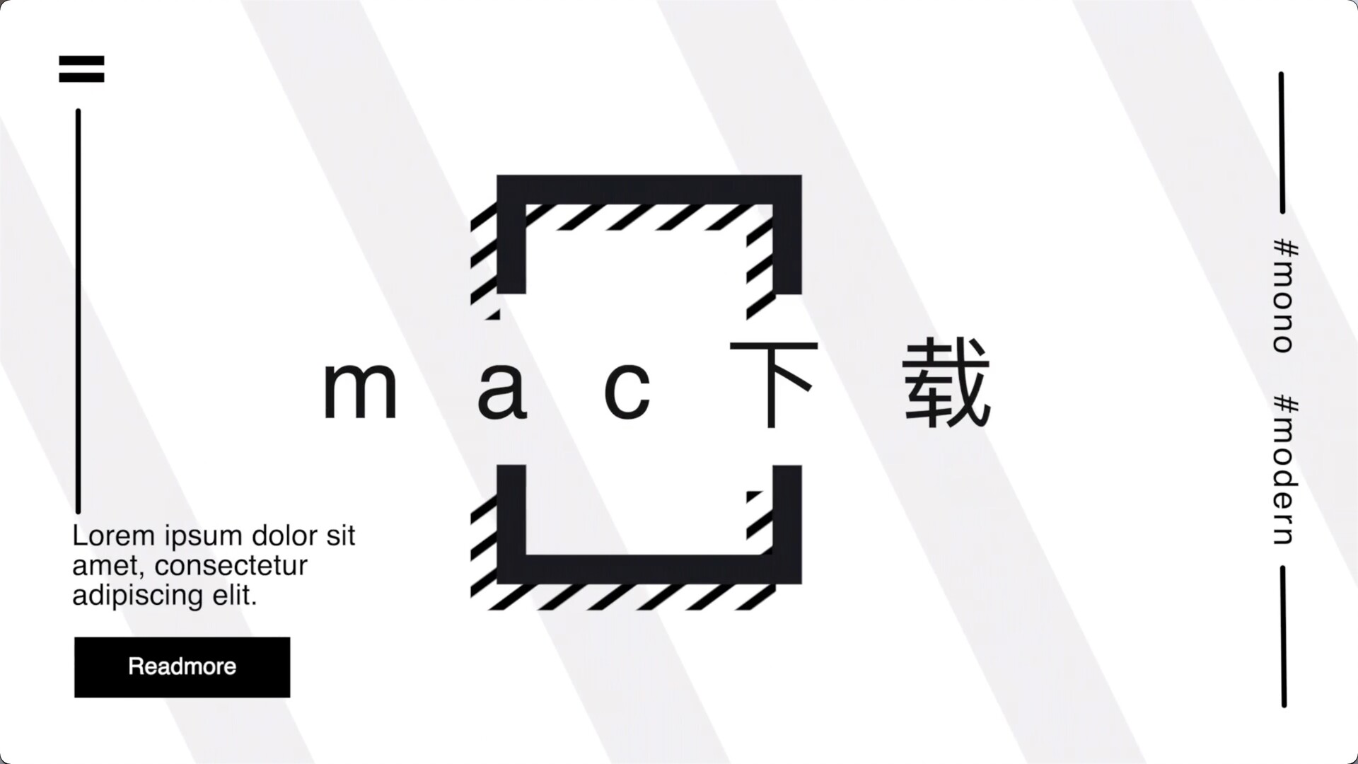 FCPX模板：创意优雅时尚图片文字片头Monochrome Typography