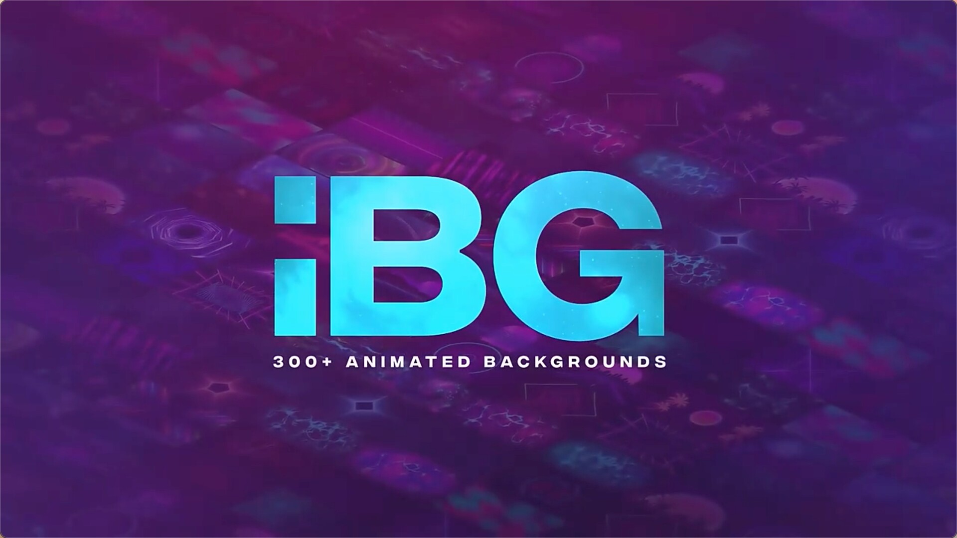 AE脚本300种抽象彩色渐变图形背景动画 iBG Loop Backgrounds