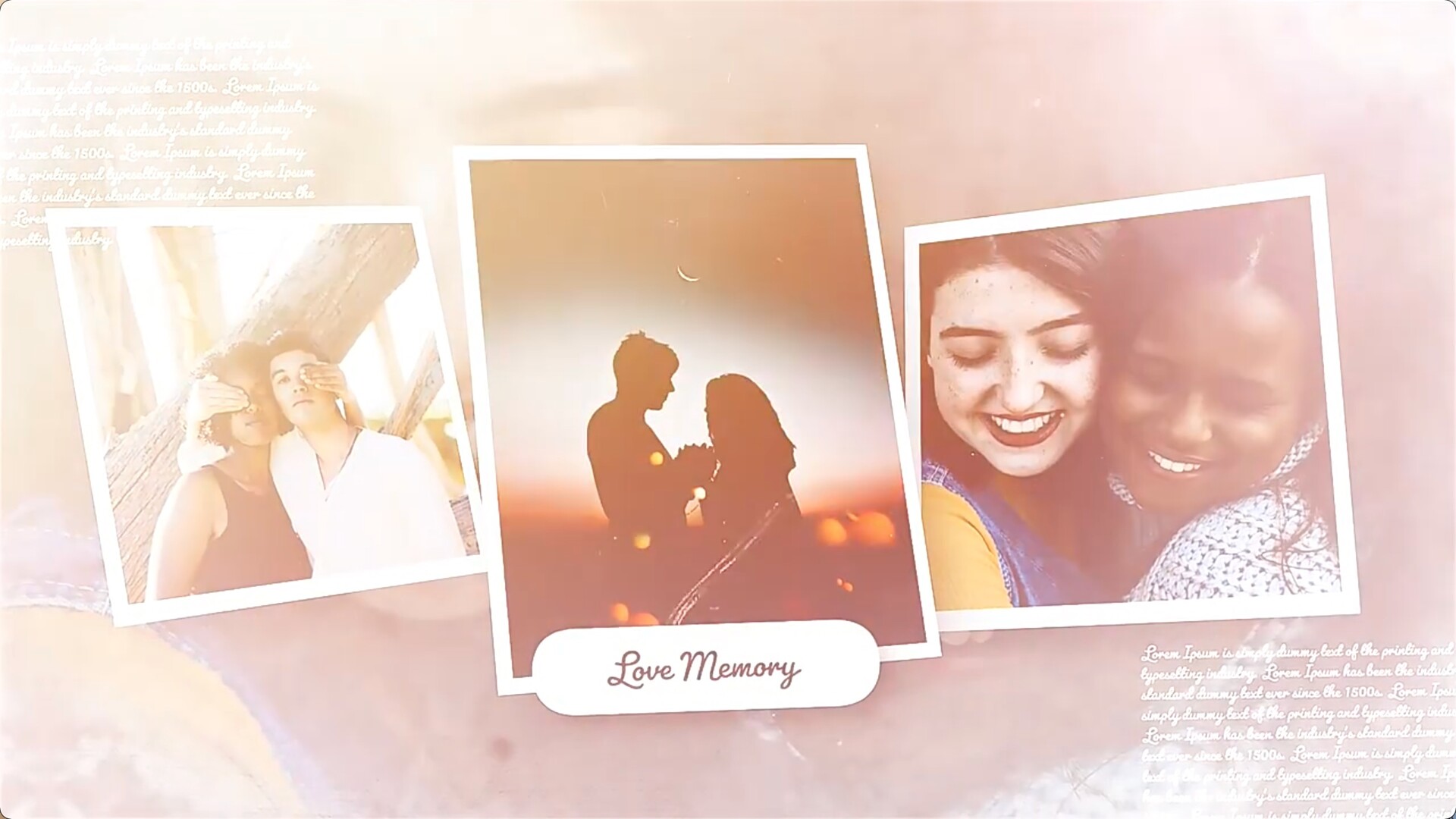fcpx复古婚礼相册展示动画插件Love Memory