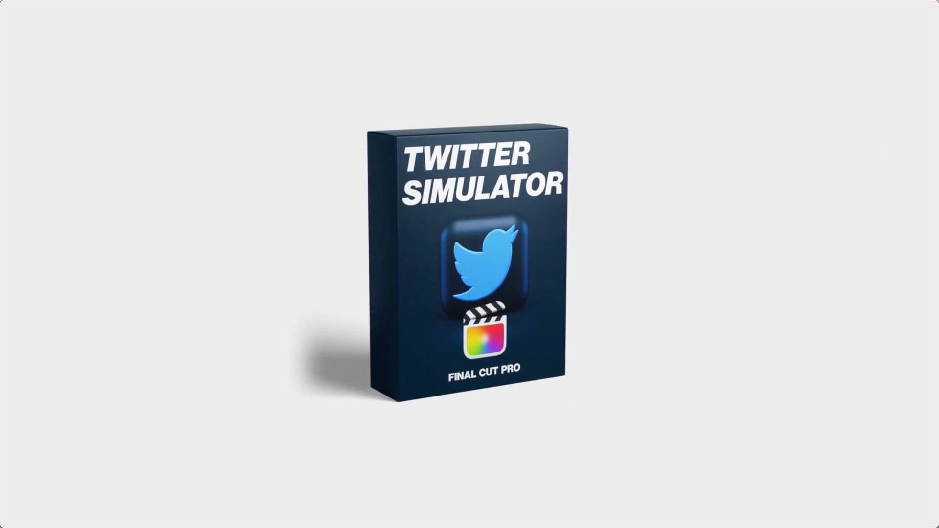 fcpx插件：8种推特风格标题包Twitter Simulator