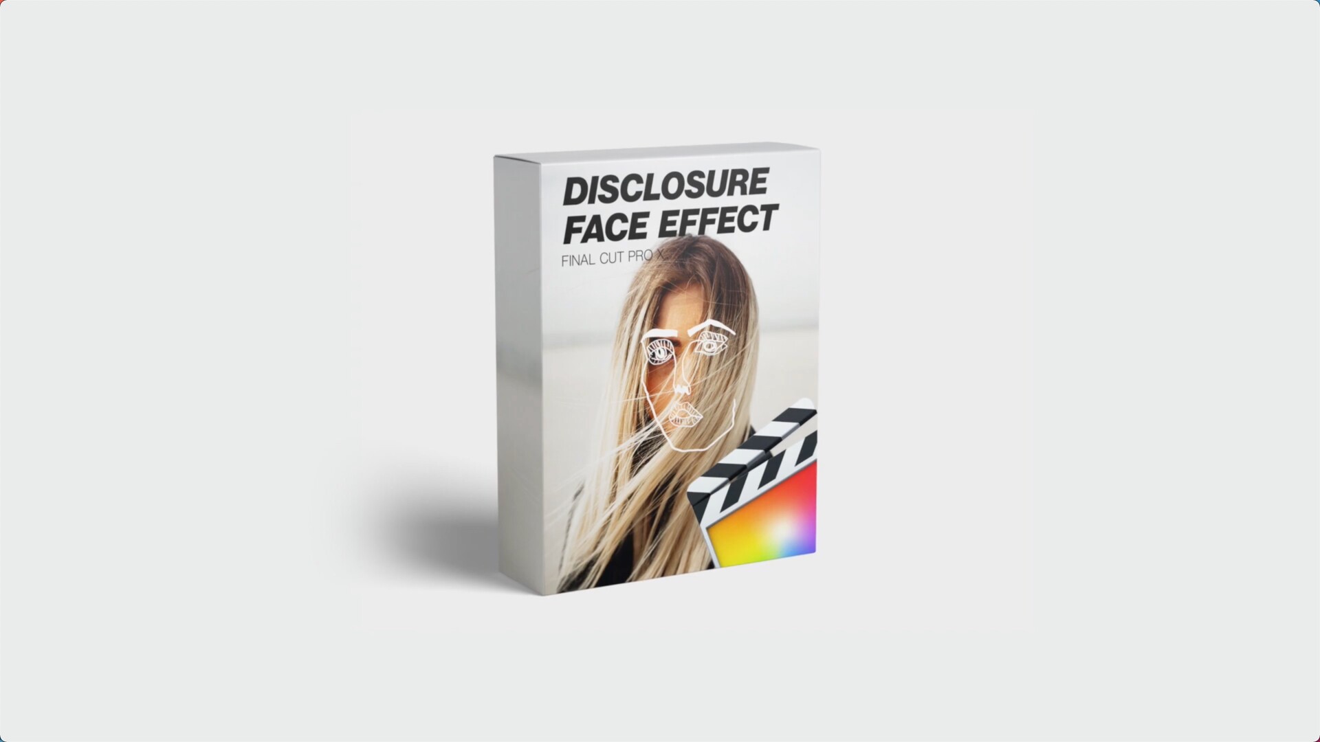 FCPX插件：Disclosure Face Effect(面部手绘线条)
