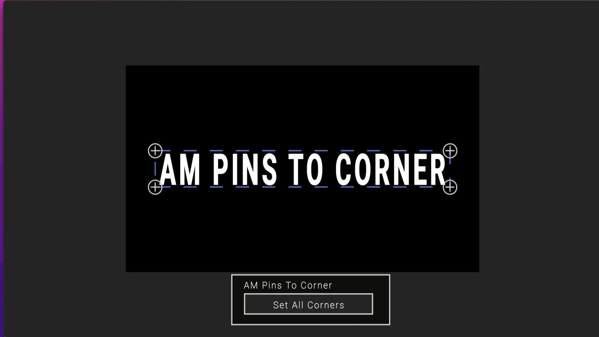 AE图层边角控制脚本AM Pins To Corner 