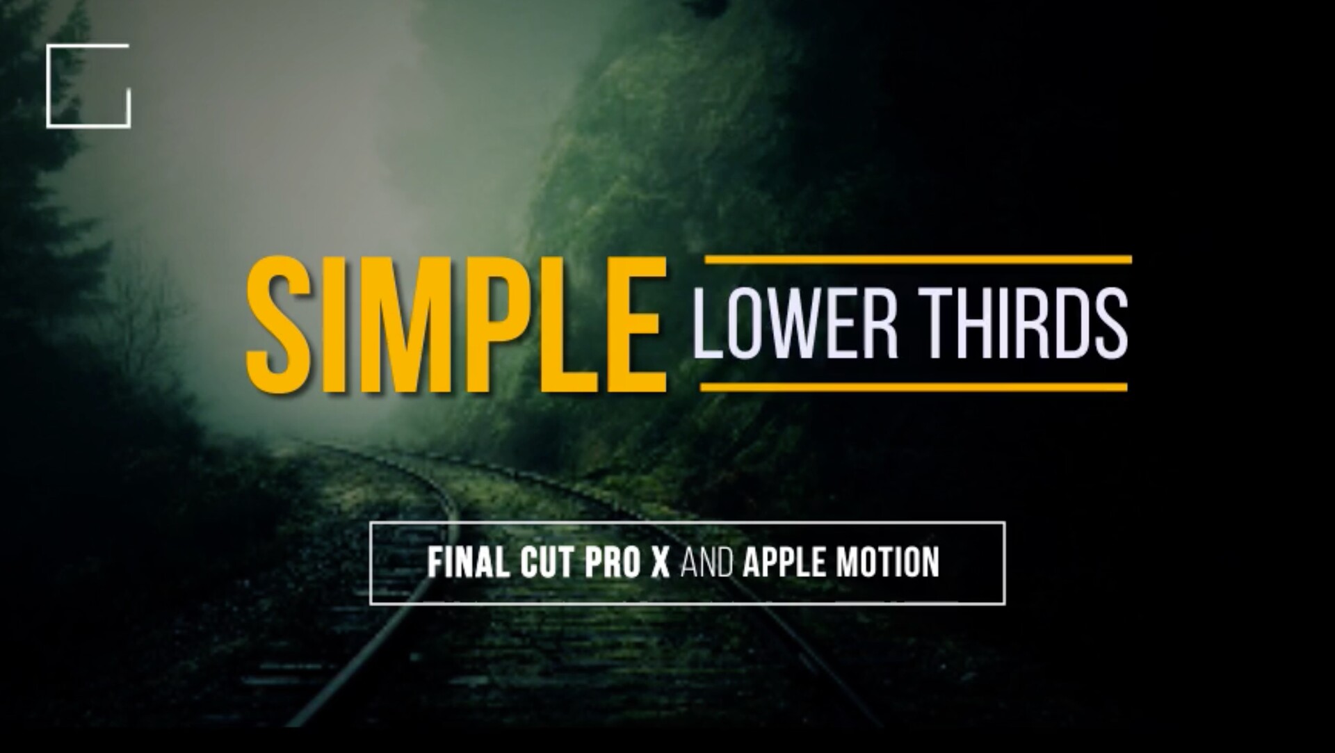 FCPX插件:21组简单文字标题字幕条动画Simple Lower Thirds and Titles