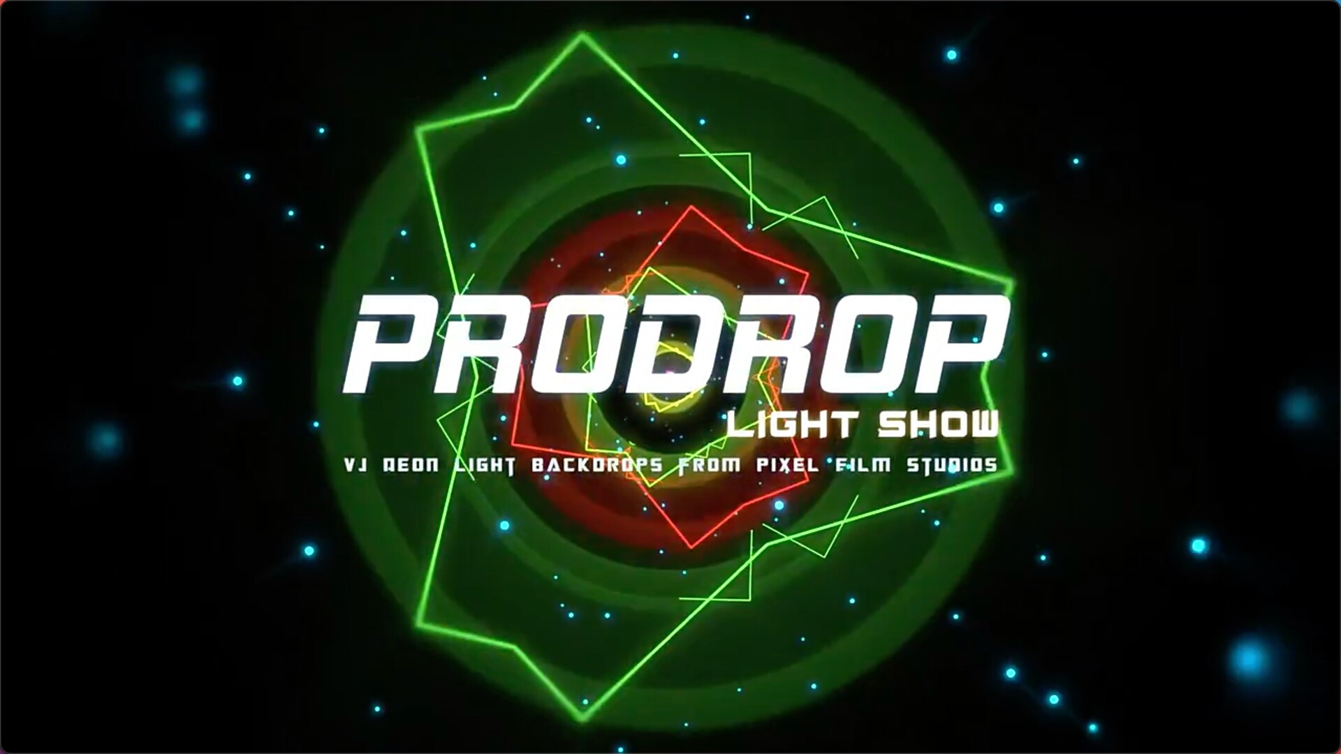 FCPX插件：Prodrop Light Show(动感绚丽大舞台背景VJ视觉特效)