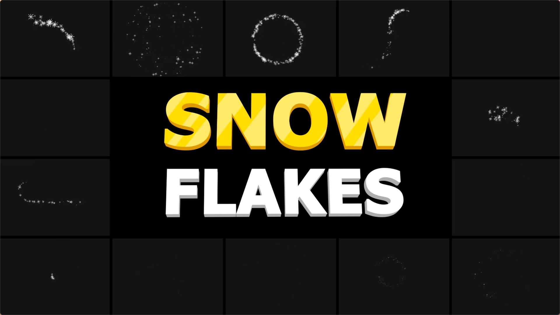 fcpx插件Snow Flakes圣诞霜雪元素