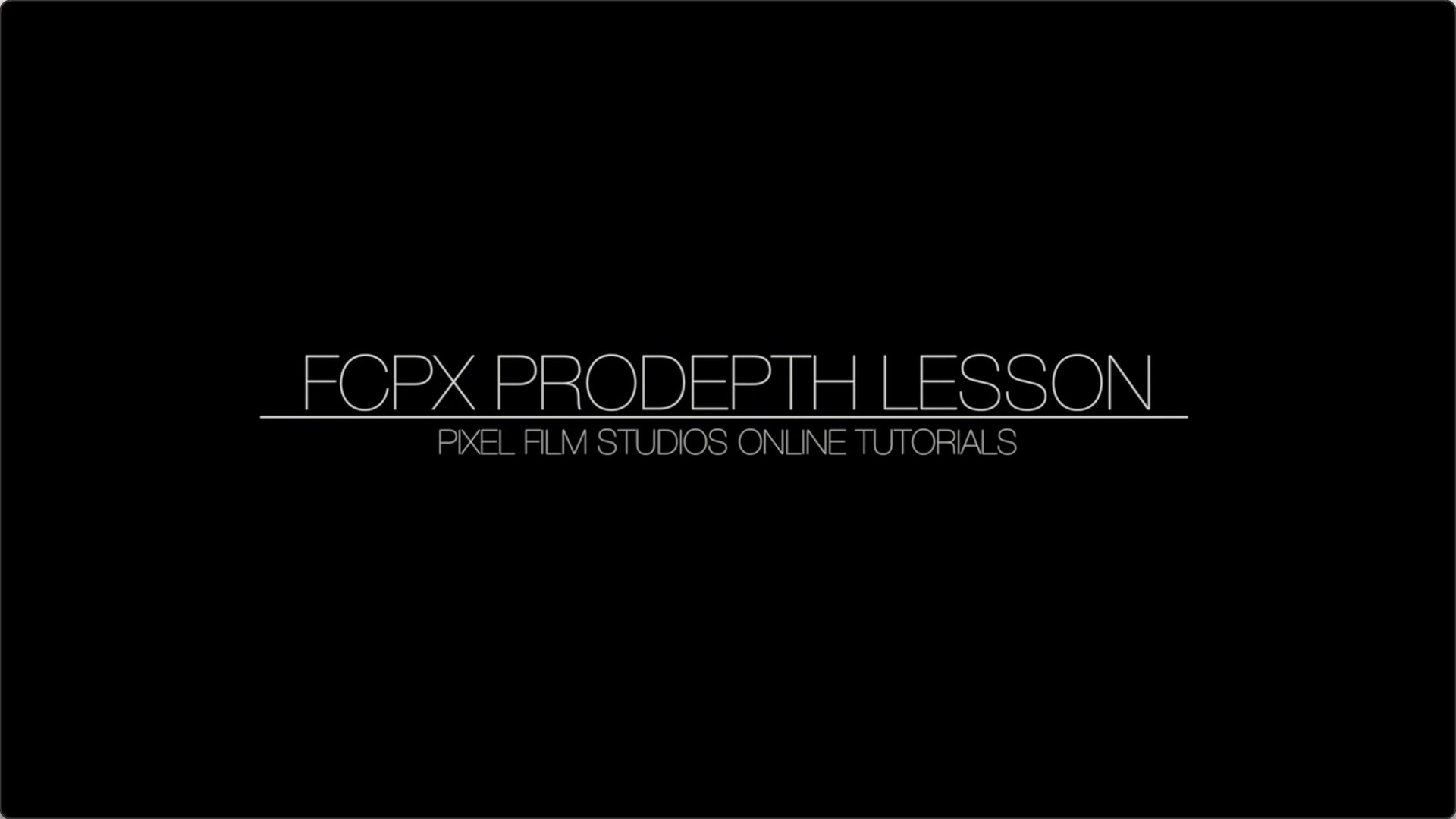 FCPX效果/发生器：平面图片转三维摄像机空间动画 Pixel Film Studios - ProDepth