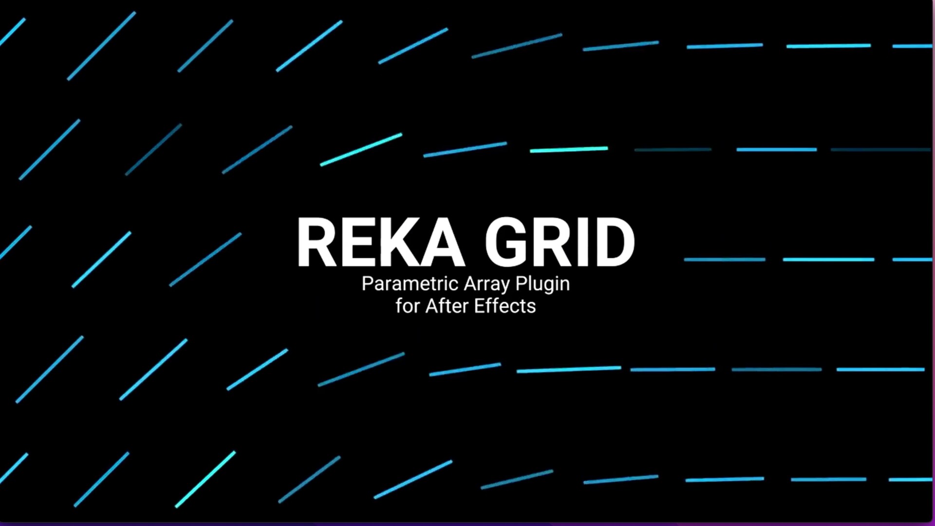 AE插件-图形矩阵网格排列自定义动画生成器Reka Grid