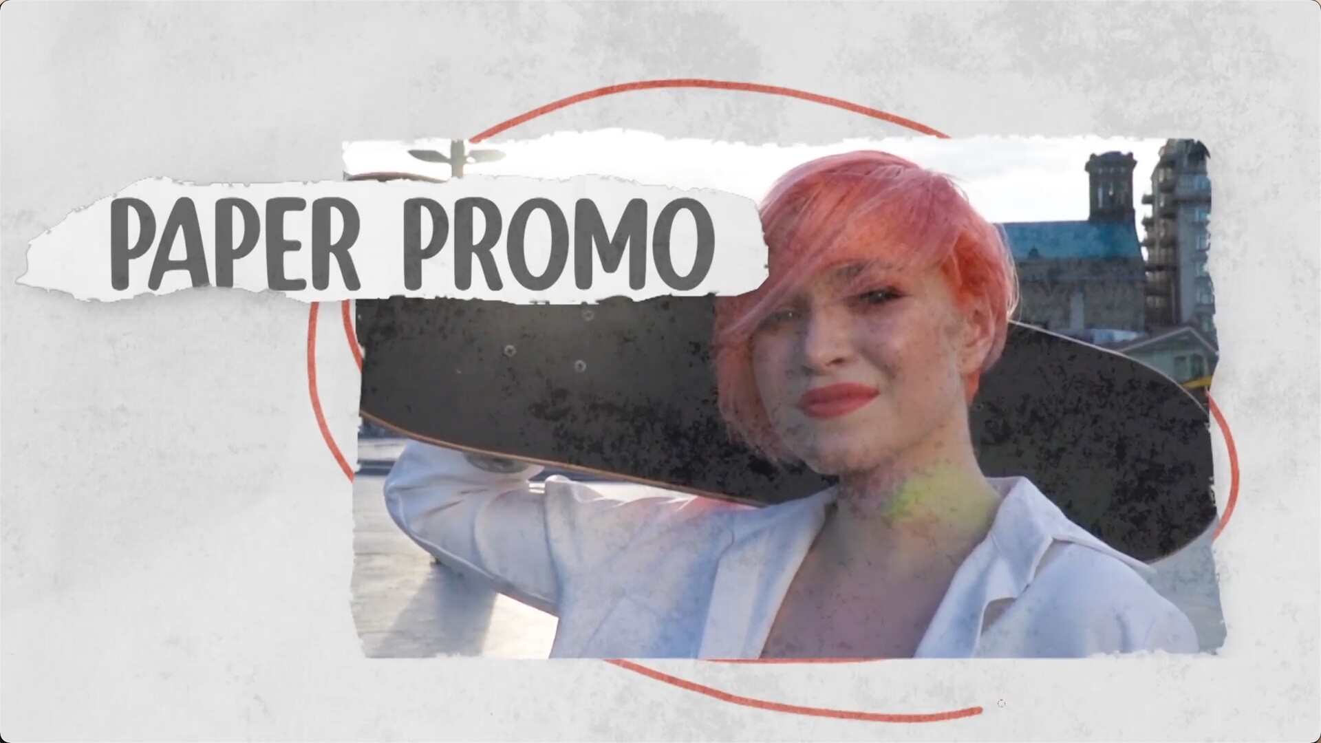 FCPX插件：定格纸张遮罩视频宣传片头Paper Promo