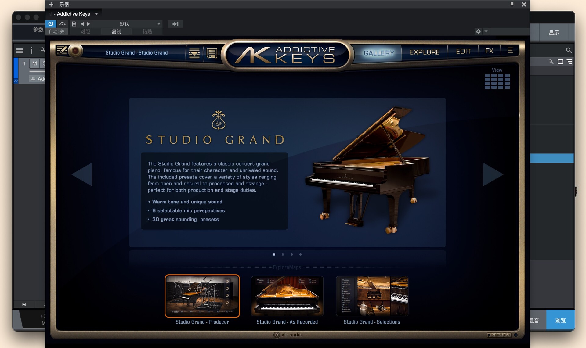 XLN Audio Addictive Keys for Mac(钢琴效果预设)