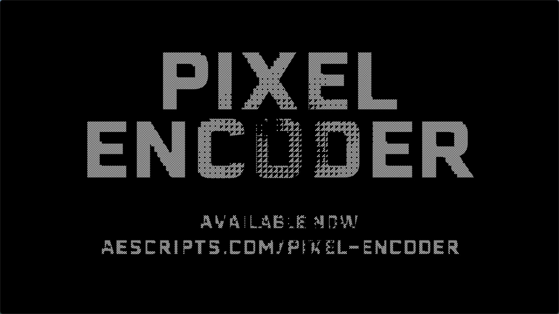 AE/PR插件：Pixel Encoder for Mac(视觉像素化动画特效)