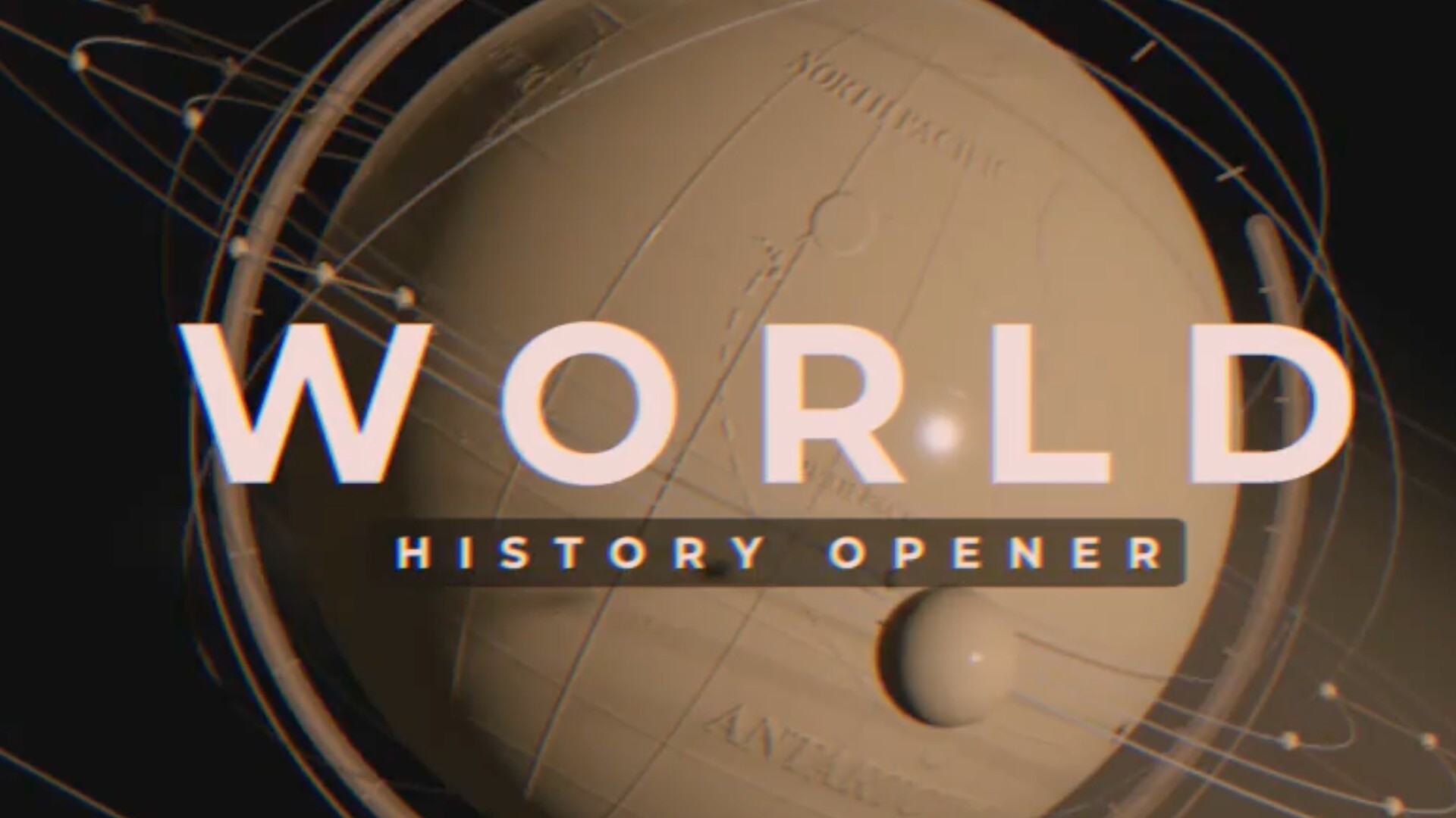 FCPX插件 世界历史记录复古风格片头开场World History Opener 